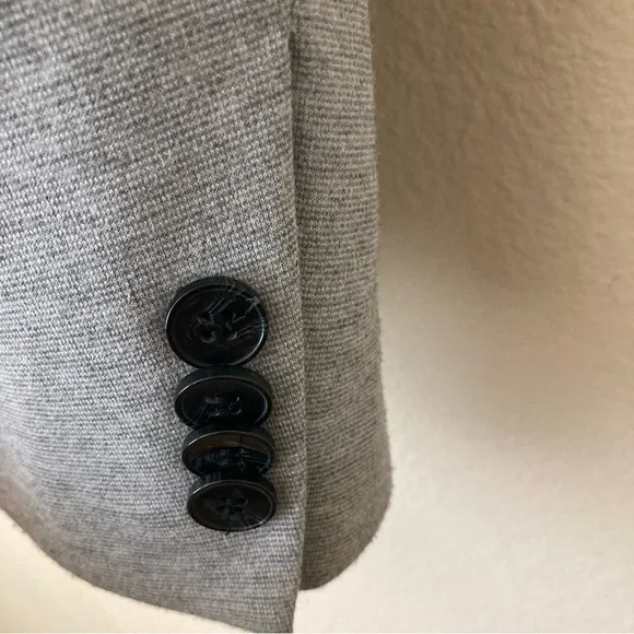 Zara Collection Gray Pinstripe One Button Blazer - Picture 6 of 8